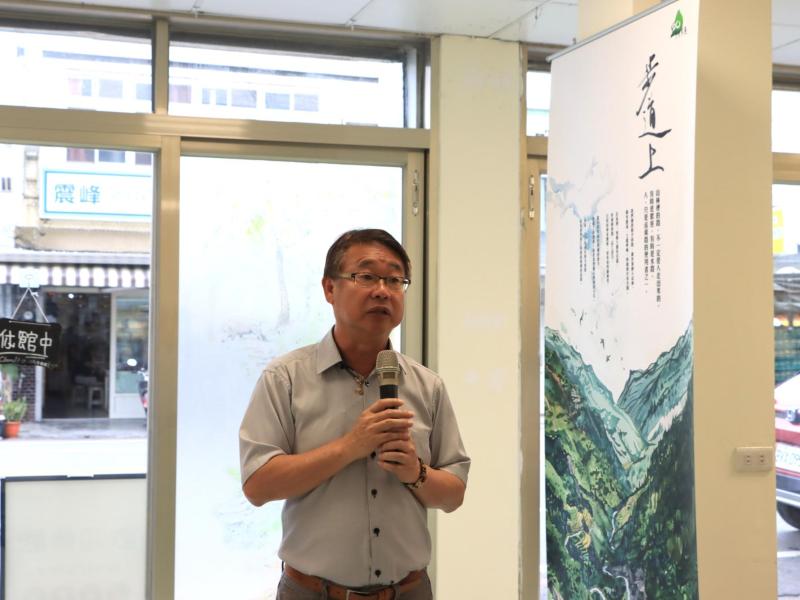 池上鄉林建宏鄉長致詞（賴彥如攝）     